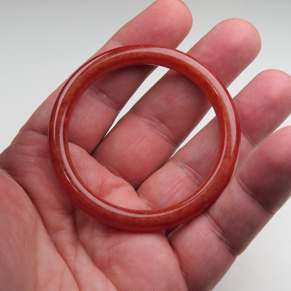 Natural Jade Bangle 2.25 inches=50mm .Other styles+sizes Available in my shop